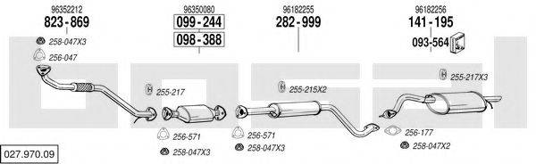 BOSAL 02797009 Система випуску ОГ