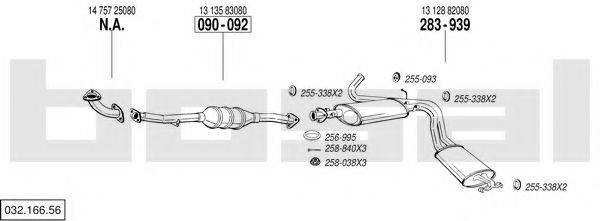 BOSAL 03216656 Система випуску ОГ