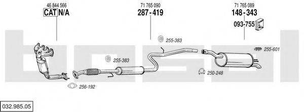 BOSAL 03298505 Система випуску ОГ