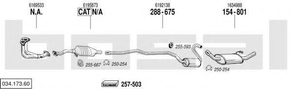 BOSAL 03417360 Система випуску ОГ