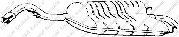 BOSAL 154849 Глушник вихлопних газів кінцевий