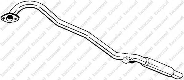 BOSAL 278551 Глушник вихлопних газів кінцевий