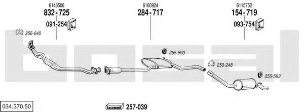 BOSAL 03437050 Система випуску ОГ