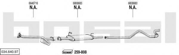 BOSAL 03464097 Система випуску ОГ