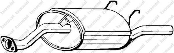 BOSAL 163727 Глушник вихлопних газів кінцевий