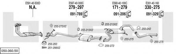 BOSAL 05006050 Система випуску ОГ