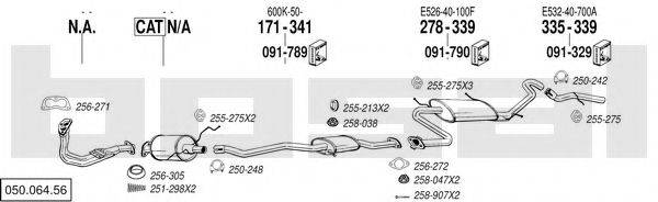 BOSAL 05006456 Система випуску ОГ