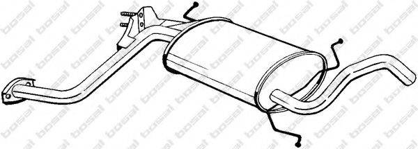 BOSAL 278355 Середній глушник вихлопних газів