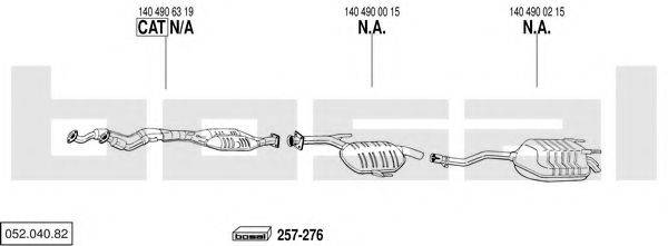 BOSAL 05204082 Система випуску ОГ