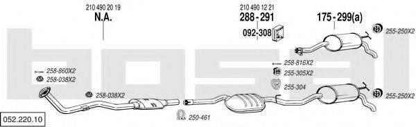 BOSAL 05222010 Система випуску ОГ