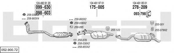 BOSAL 05290072 Система випуску ОГ