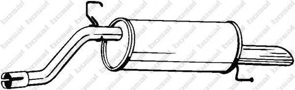 BOSAL 185181 Глушник вихлопних газів кінцевий