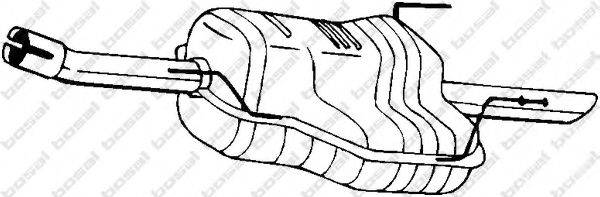 BOSAL 185167 Глушник вихлопних газів кінцевий