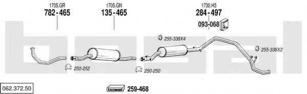 BOSAL 06237250 Система випуску ОГ