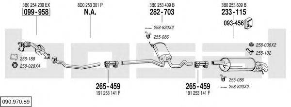 BOSAL 09097089 Система випуску ОГ