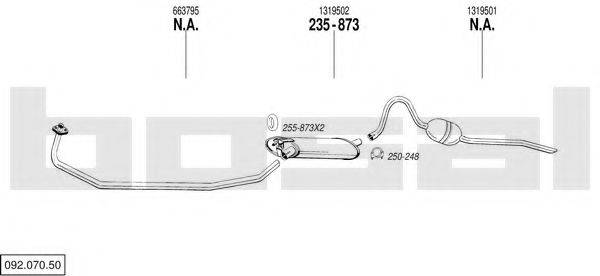 BOSAL 09207050 Система випуску ОГ