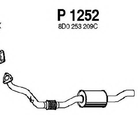 FENNO P1252 Середній глушник вихлопних газів