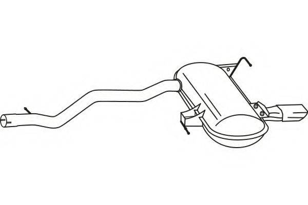 FENNO P1469 Глушник вихлопних газів кінцевий