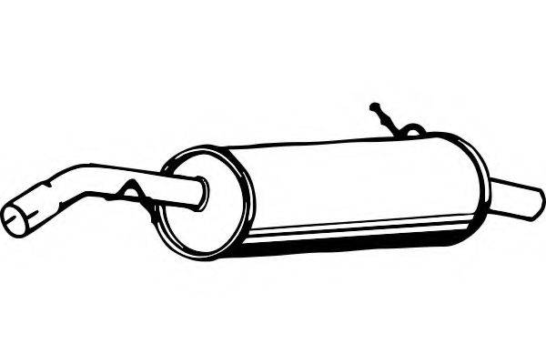 FENNO P1816 Глушник вихлопних газів кінцевий