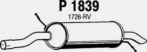 FENNO P1839 Глушник вихлопних газів кінцевий