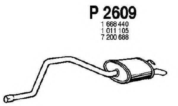 FENNO P2609 Глушник вихлопних газів кінцевий