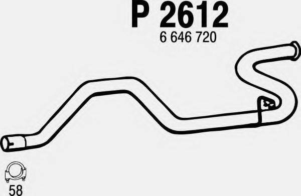 FENNO P2612 Труба вихлопного газу