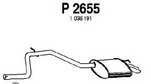 FENNO P2655 Глушник вихлопних газів кінцевий