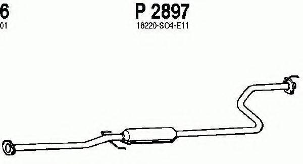 FENNO P2897 Середній глушник вихлопних газів