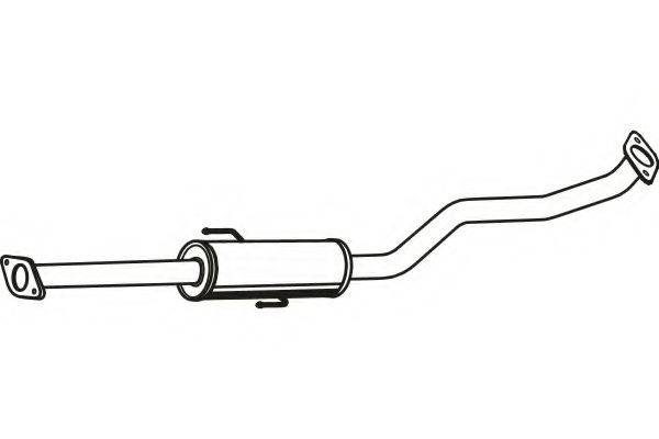 FENNO P2924 Середній глушник вихлопних газів