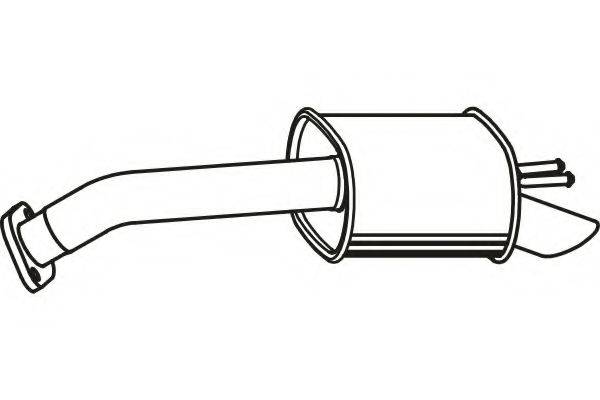 FENNO P2956 Глушник вихлопних газів кінцевий