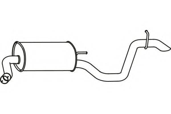 FENNO P31005 Глушник вихлопних газів кінцевий