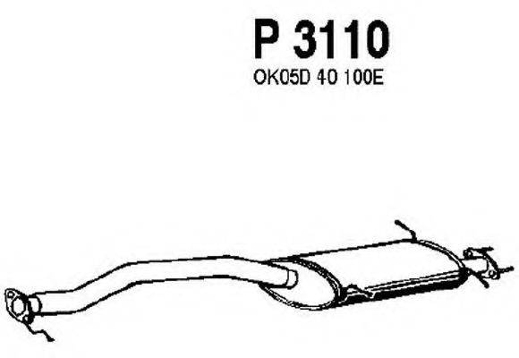 FENNO P3110 Середній глушник вихлопних газів