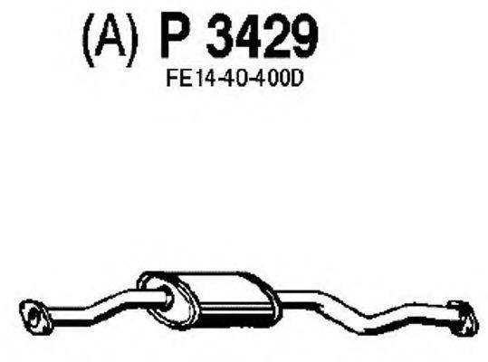 FENNO P3429 Середній глушник вихлопних газів