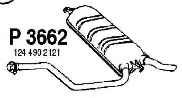 FENNO P3662 Глушник вихлопних газів кінцевий