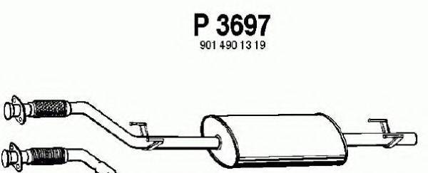 FENNO P3697 Середній глушник вихлопних газів