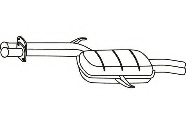 FENNO P3789 Середній глушник вихлопних газів