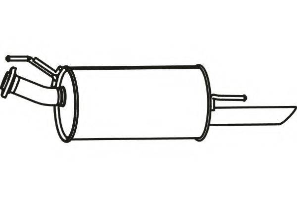 FENNO P41002 Глушник вихлопних газів кінцевий