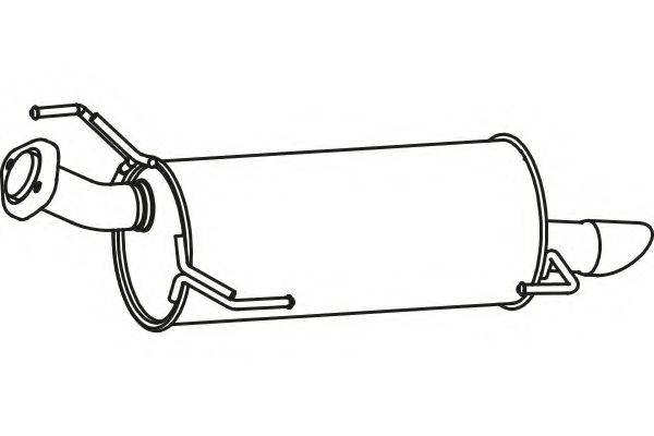 FENNO P41004 Глушник вихлопних газів кінцевий