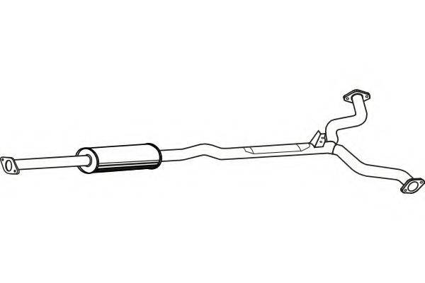 FENNO P4124 Середній глушник вихлопних газів