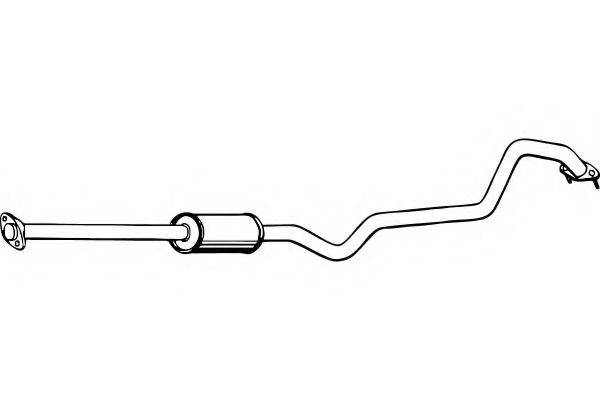 FENNO P4245 Середній глушник вихлопних газів