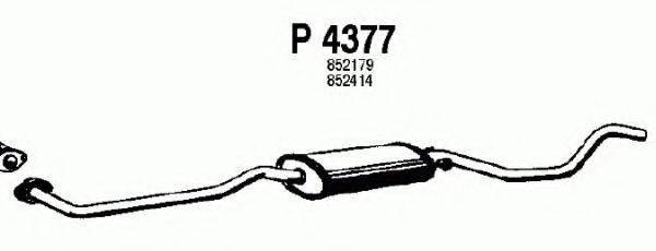 FENNO P4377 Середній глушник вихлопних газів