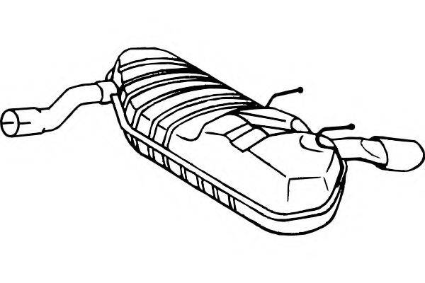 FENNO P4388 Глушник вихлопних газів кінцевий