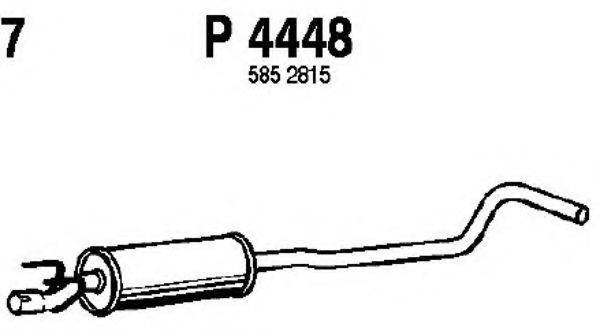 FENNO P4448 Середній глушник вихлопних газів