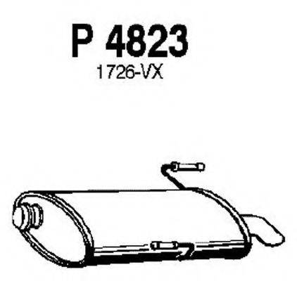 FENNO P4823 Глушник вихлопних газів кінцевий