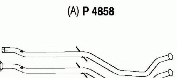 FENNO P4858 Труба вихлопного газу