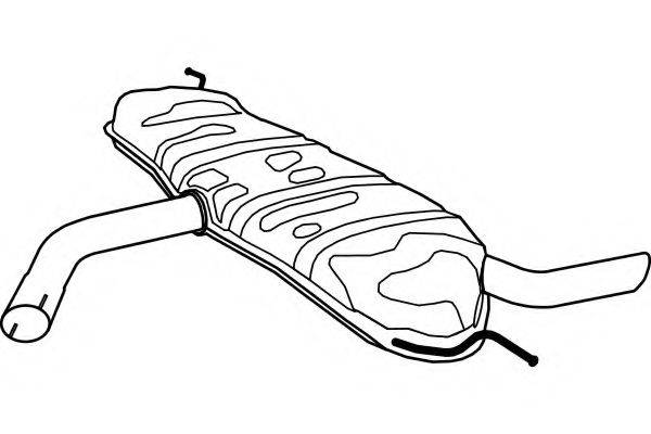 FENNO P5551 Глушник вихлопних газів кінцевий