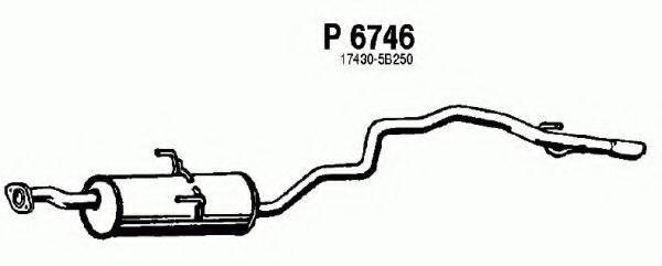 FENNO P6746 Глушник вихлопних газів кінцевий