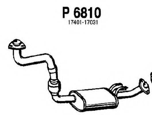 FENNO P6810 Труба вихлопного газу