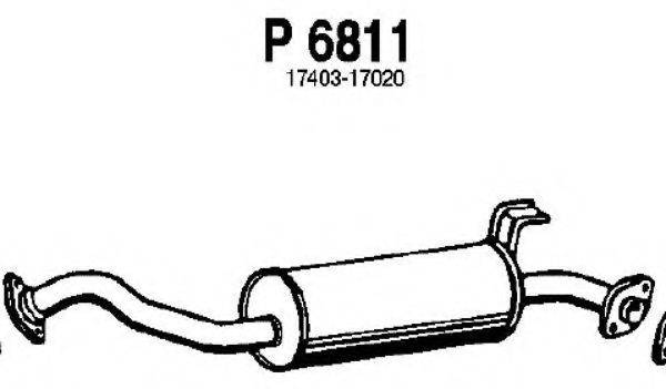 FENNO P6811 Середній глушник вихлопних газів