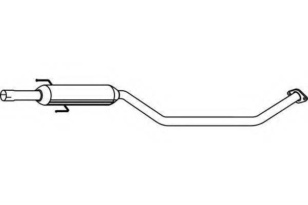 FENNO P6924 Середній глушник вихлопних газів